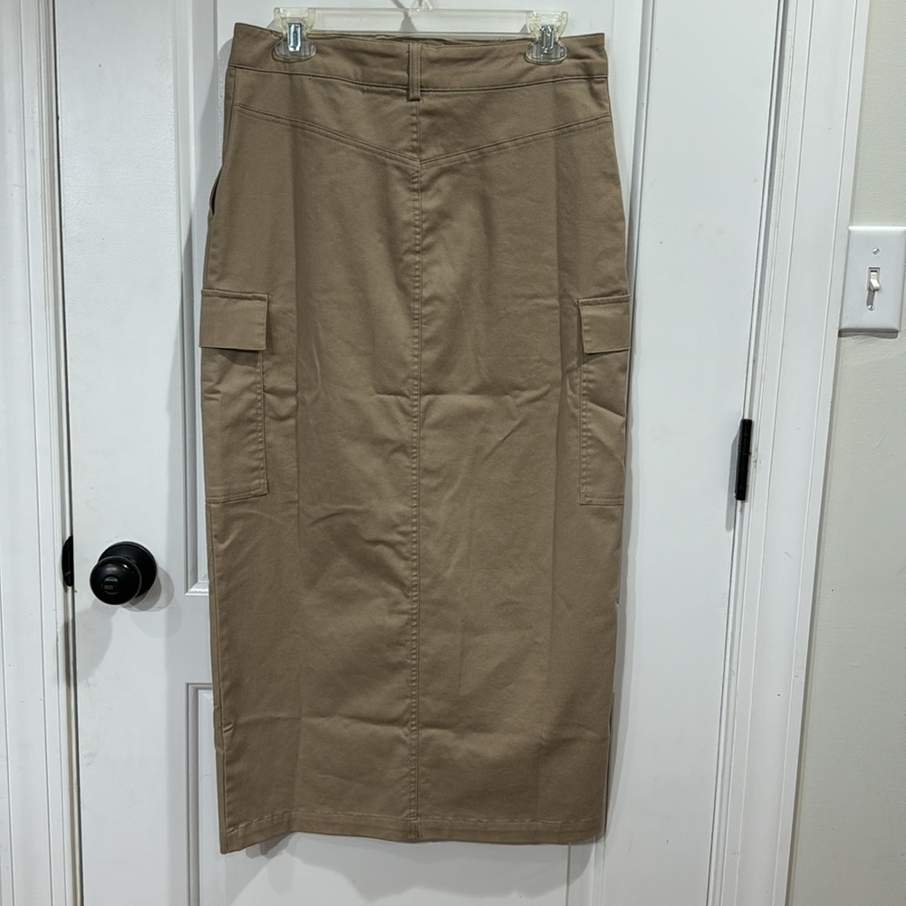 *NEW* JASON WU CARGO COTTON MAXI SKIRT - Picture 4 of 6